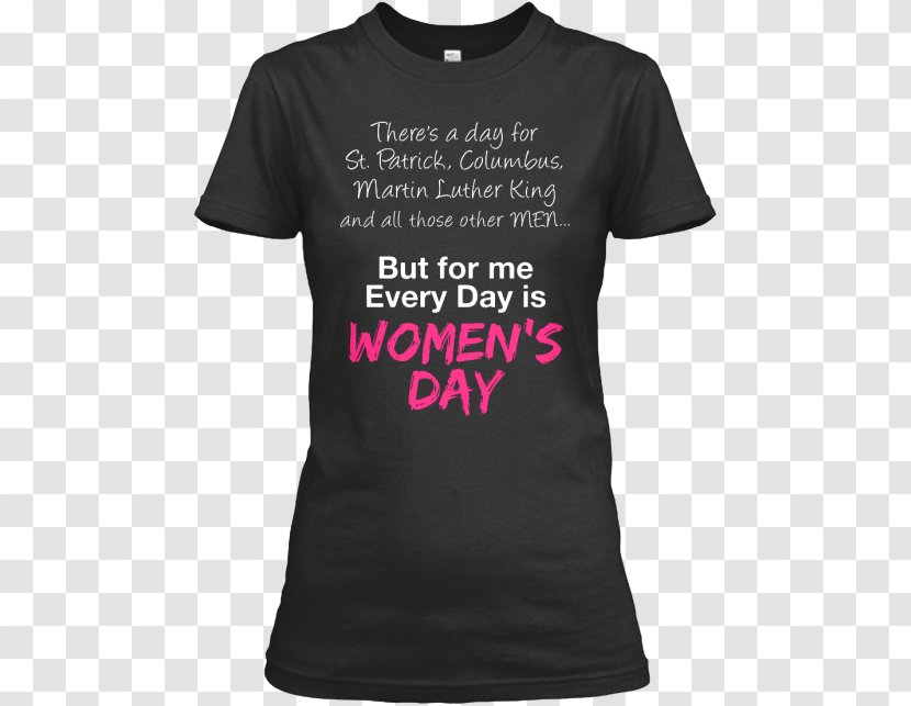 Long-sleeved T-shirt Hoodie Woman - Gildan Activewear - International Womens Day Transparent PNG