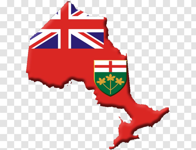 Flag Of Ontario Australia Map - Canada - Indonesia Transparent PNG