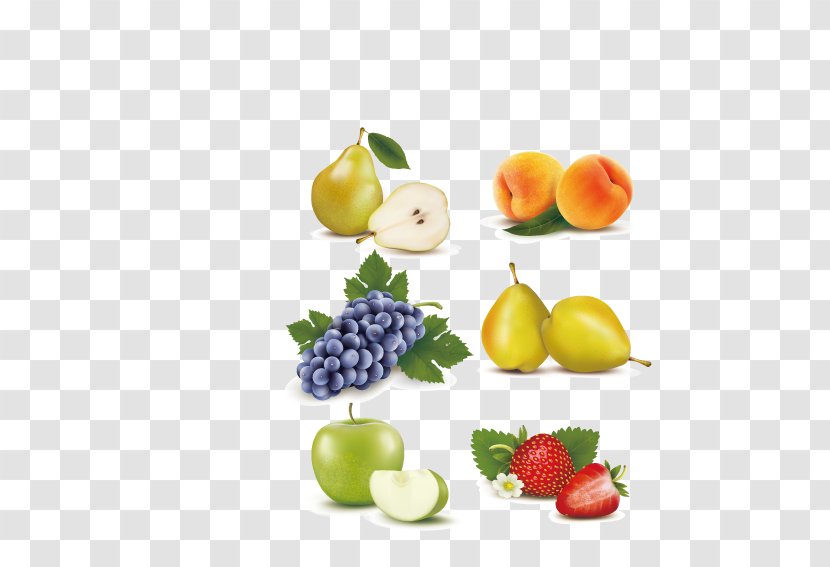 Illustration - Citrus - Apple Strawberry Pears Transparent PNG