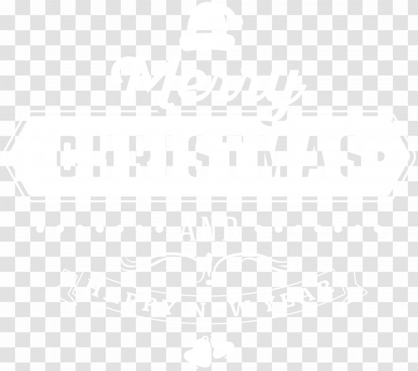 Black And White Point Angle Pattern - Area - Merry Christmas Deco Text Clip Art Image Transparent PNG