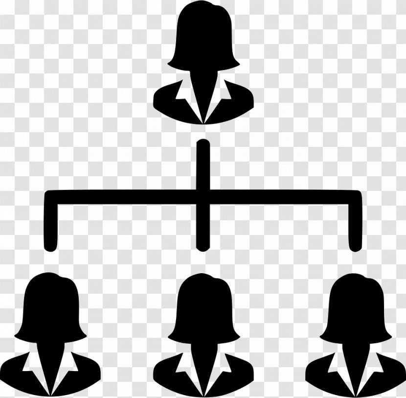 Hierarchical Organization Management Woman - Silhouette Transparent PNG