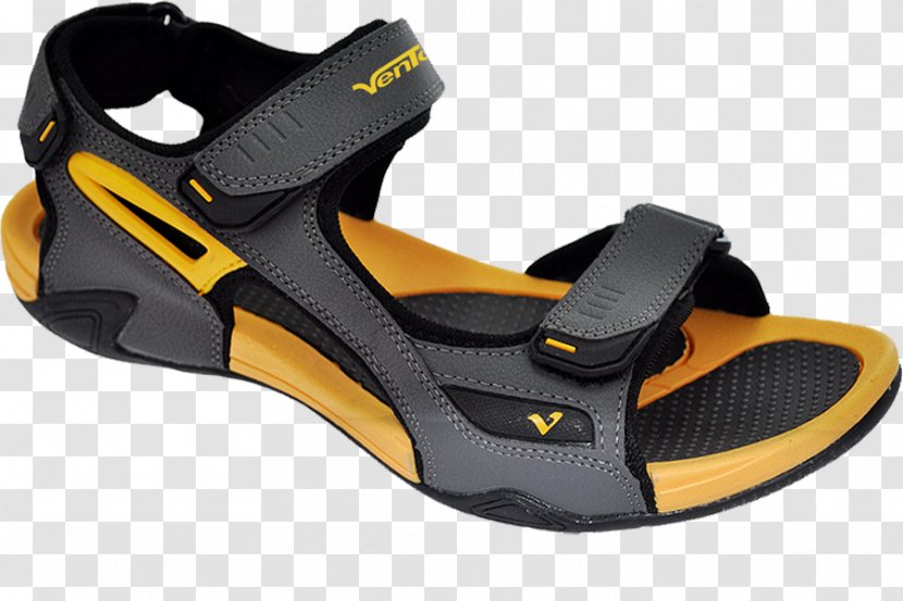 Product Design Sandal Shoe Cross-training - Black - Yellow And Gray Transparent PNG