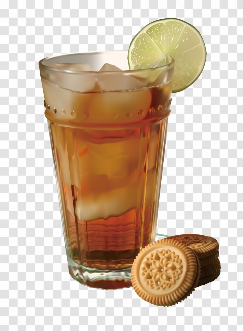 Iced Tea Lemon Drink - Cuba Libre - Ice Juice Drinks Beer Transparent PNG