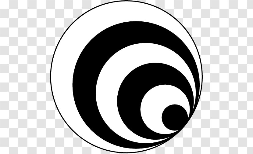 Circle Graphic Design - Monochrome - Composition Transparent PNG