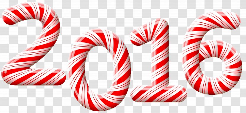 Candy Cane Stick Christmas Clip Art - 2016 Clip-Art Image Transparent PNG