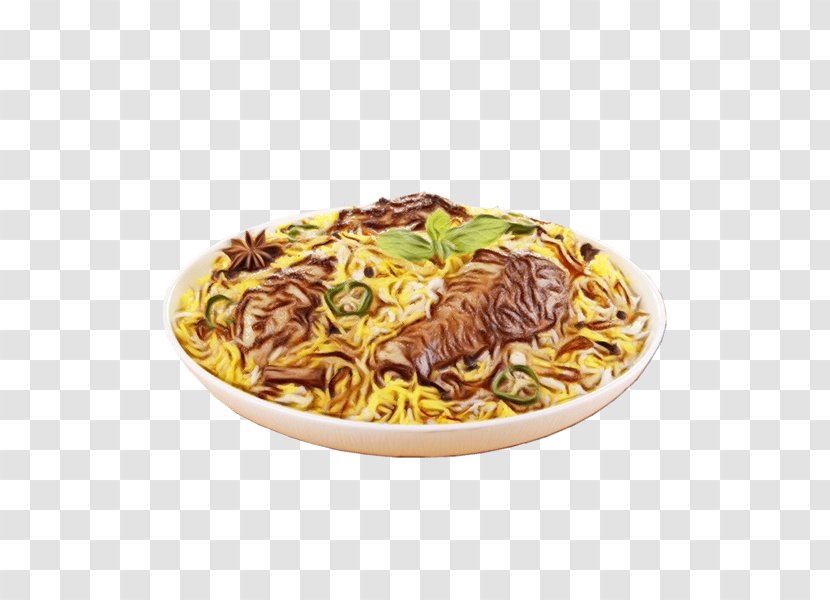 Food Noodle Dish Cuisine Ramen - Fried Noodles - Capellini Transparent PNG