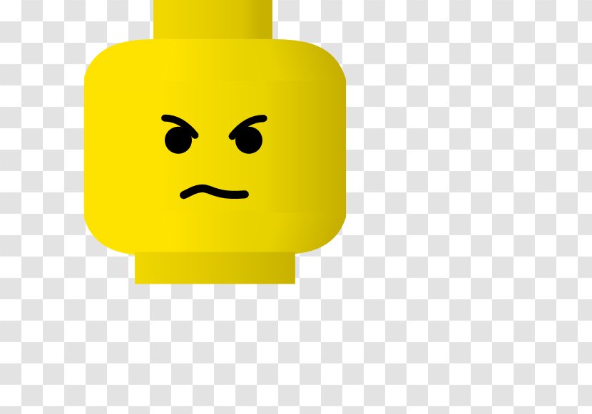 Lego Minifigure Smiley Star Wars Clip Art - Yellow - Angry Person Gif Transparent PNG