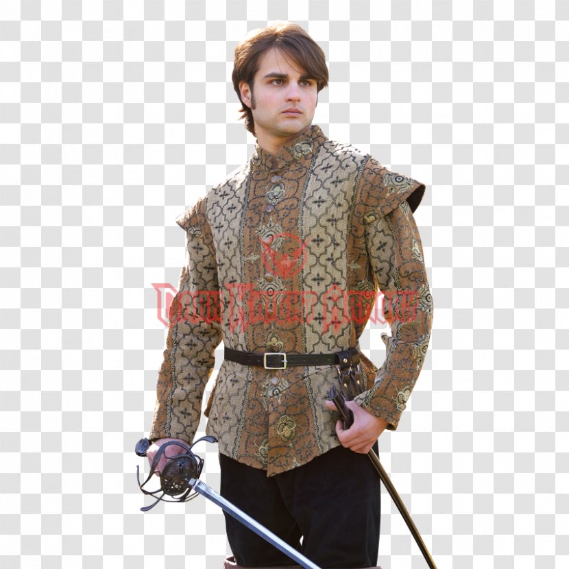 Renaissance Doublet Costume Clothing Jacket - Glove Transparent PNG