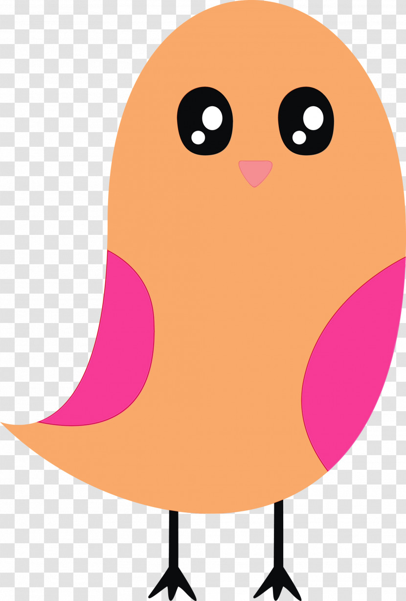 Cartoon Pink Bird Beak Transparent PNG