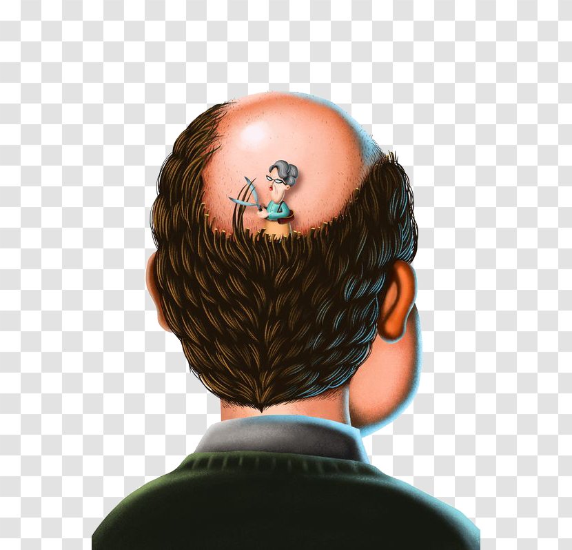 Hair Loss Botak - Facial - Bald Man Transparent PNG