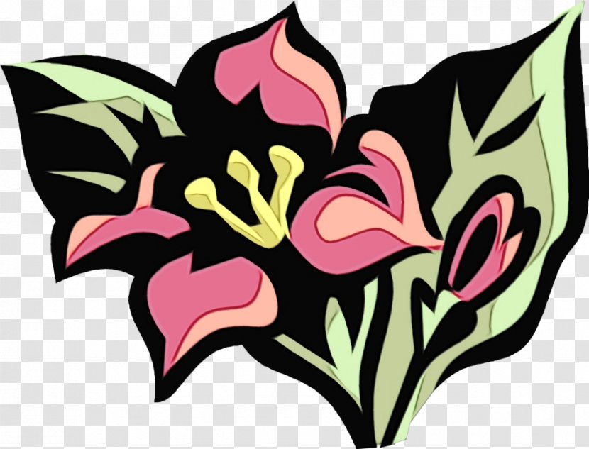 Pink Leaf Plant Flower Petal - Sticker - Logo Transparent PNG