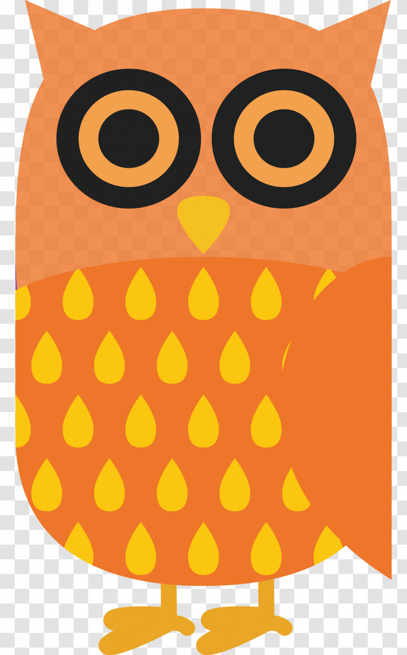 Owl M Yellow Meter Pattern Beak Transparent PNG