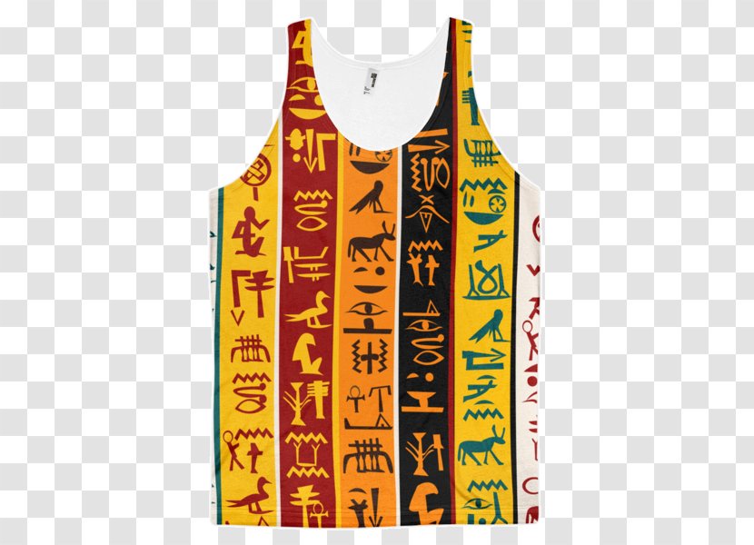 Ancient Egyptian Hieroglyphs - Sleeveless Shirt - Hieroglyph Transparent PNG