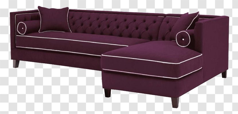 Bolster Sofa Bed Couch Divan Cushion - Purple - Modern Transparent PNG