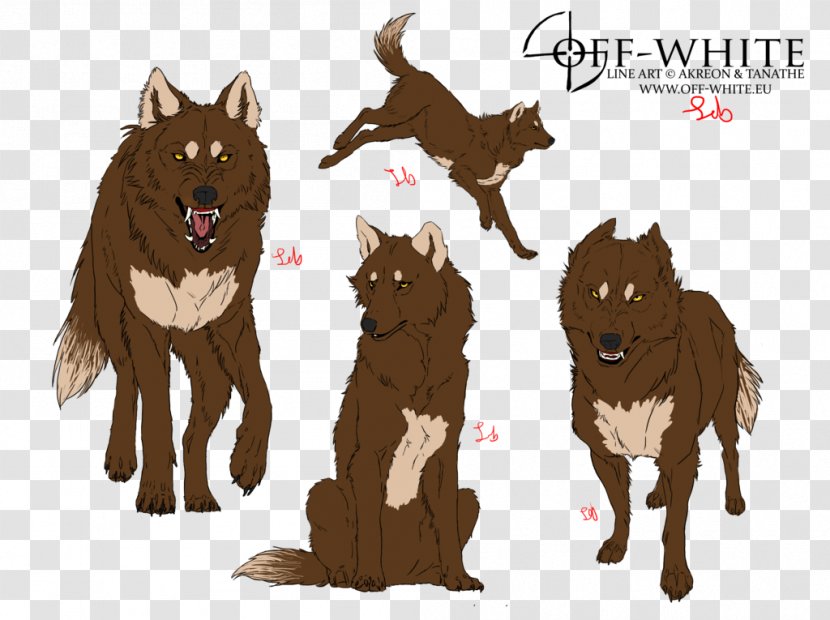Dog Character Animation Model Sheet Cartoon - Watercolor - Wolf Spirit Transparent PNG