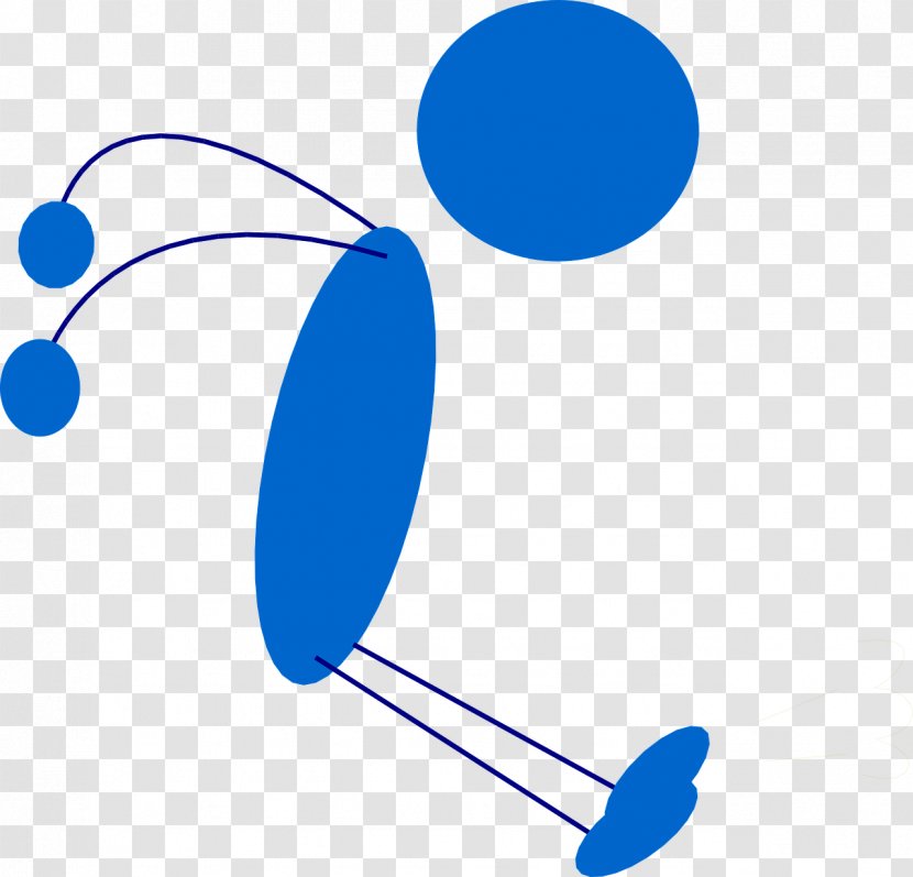 Vector Graphics Clip Art Stick Figure Image - Area - Blue Transparent PNG