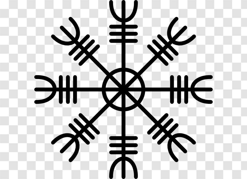 Vegvísir Viking Old Norse Norsemen Tattoo - Symbol Transparent PNG