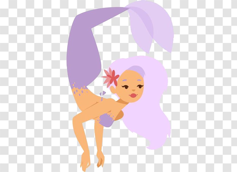 Mermaid Illustration - Watercolor - The Upside Down Transparent PNG