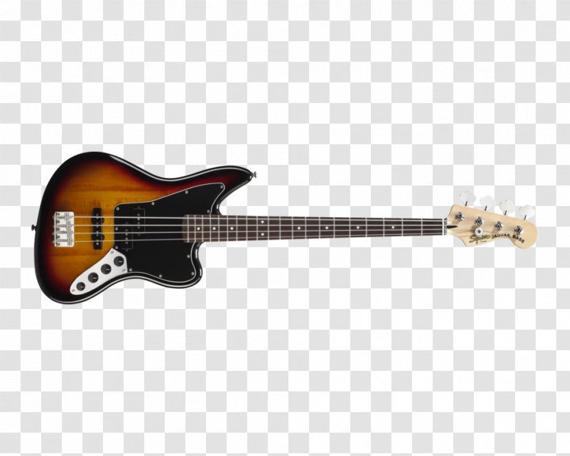 Fender Jaguar Bass Precision Squier Vintage Modified Special SS - Watercolor - Guitar Transparent PNG
