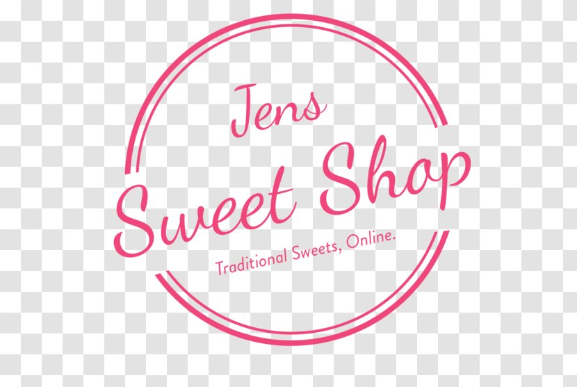 Logo Brand Line Jens Sweet Shop Font - Pink Transparent PNG
