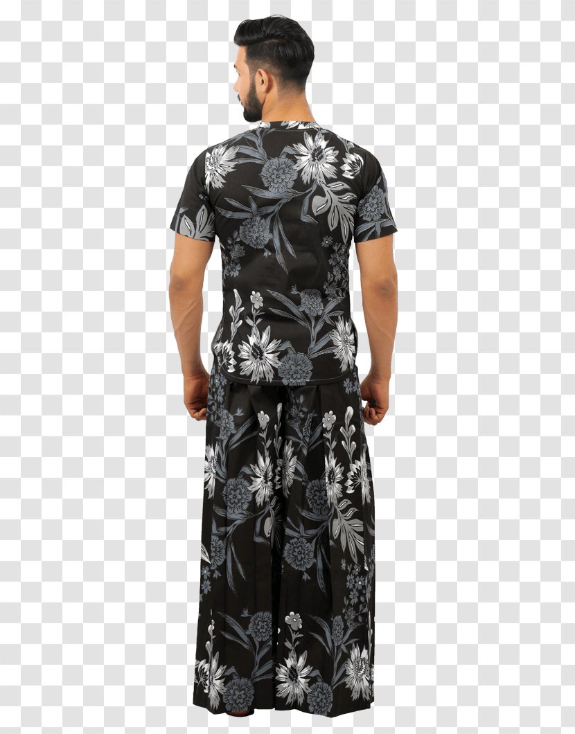 T-shirt Shoulder Sleeve Dress Black M - Joint Transparent PNG