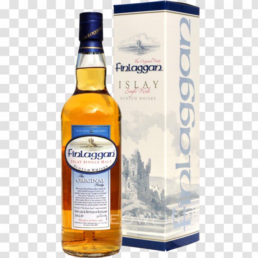 Single Malt Whisky Loch Finlaggan Whiskey Scotch - Bottle Transparent PNG