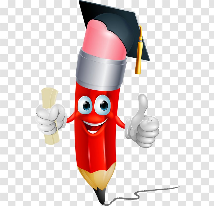 Pencil Graduation Ceremony Cartoon Royalty-free - Royaltyfree Transparent PNG