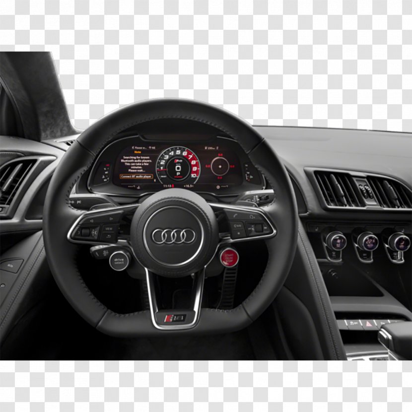2018 Audi R8 Coupe 2017 Car Quattro - Steering Wheel,Internal Structure,Driving Position,Audi Transparent PNG