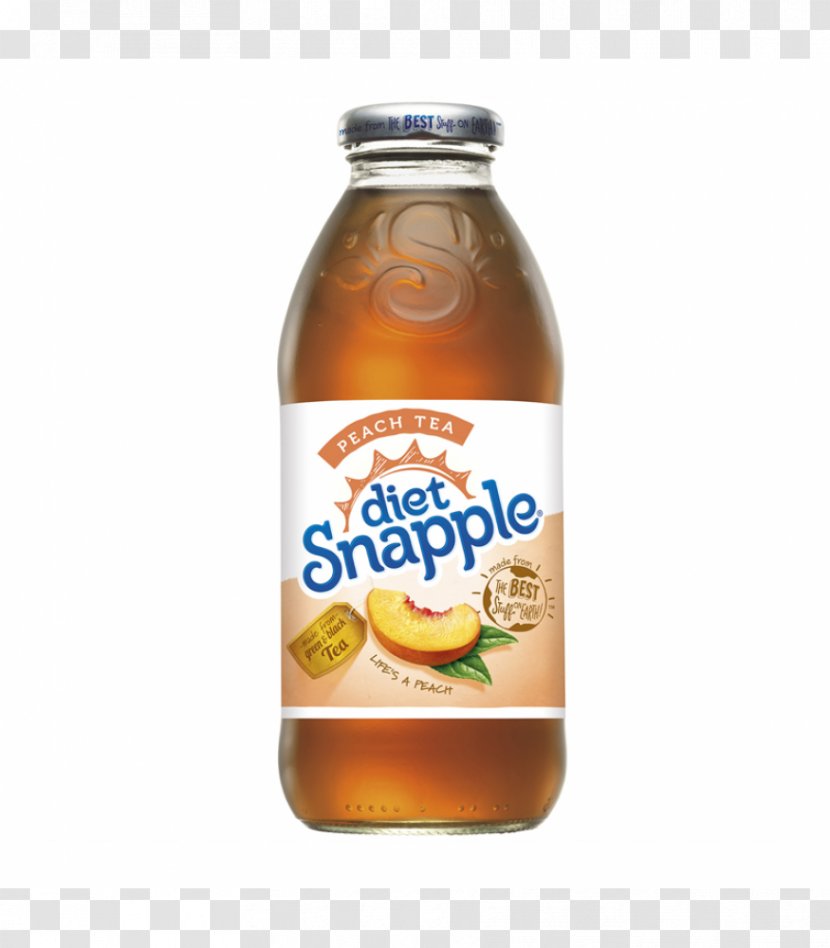 Juice Iced Tea Snapple Carbonated Water - Raspberry Transparent PNG