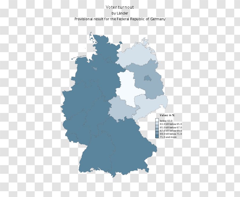 Germany Vector Graphics Map Royalty-free Illustration - Blank - Landscape Transparent PNG