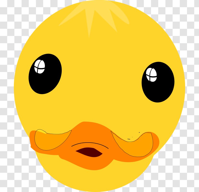 Donald Duck Face Clip Art - Yellow Transparent PNG