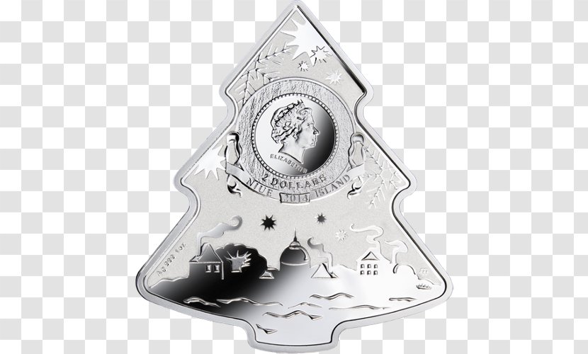 Silver Coin Christmas Tree - Numismatics Transparent PNG