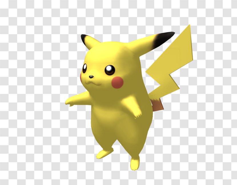 Pikachu Super Smash Bros. Brawl Canidae Clip Art - Yellow Transparent PNG