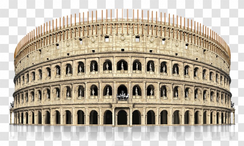 Colosseum Theatre Of Marcellus Ancient Rome - Statue Transparent PNG