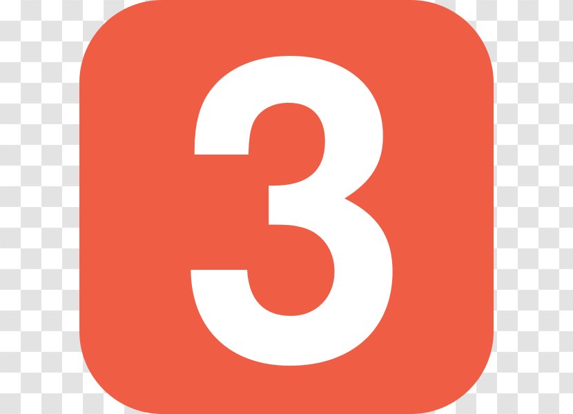 Square Number Clip Art - Logo - Red 24 Transparent PNG