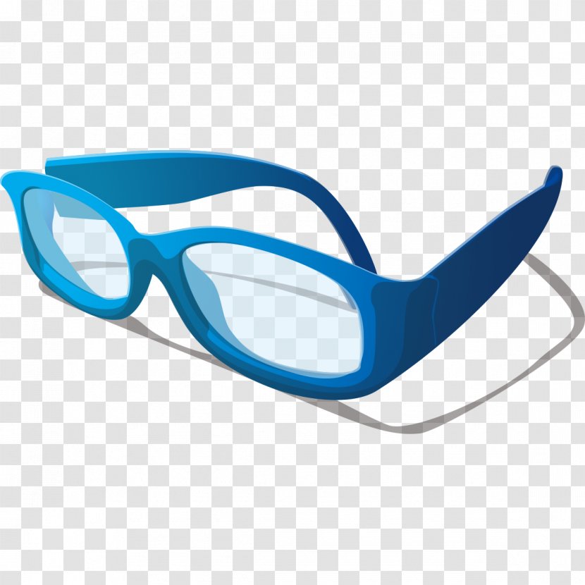 Goggles Blue Sunglasses Watch - Aqua Transparent PNG
