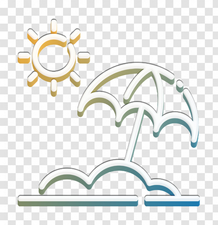 Sun Umbrella Icon Summer Icon Transparent PNG