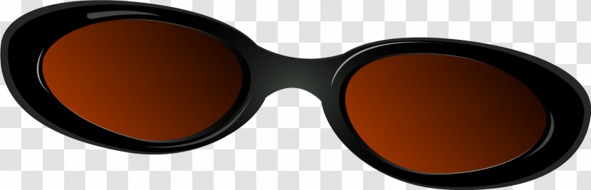 Sunglasses Goggles - Orange - Vector Transparent PNG