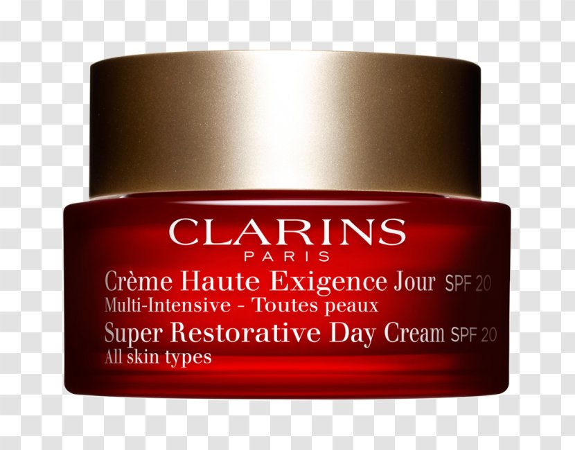 Clarins Super Restorative Day Cream Sunscreen Skin - Face Transparent PNG