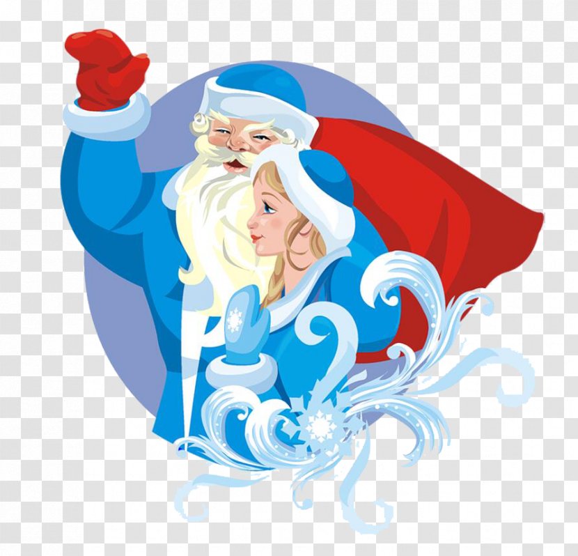 Ded Moroz Snegurochka Santa Claus Grandfather - Fairy Tale Transparent PNG