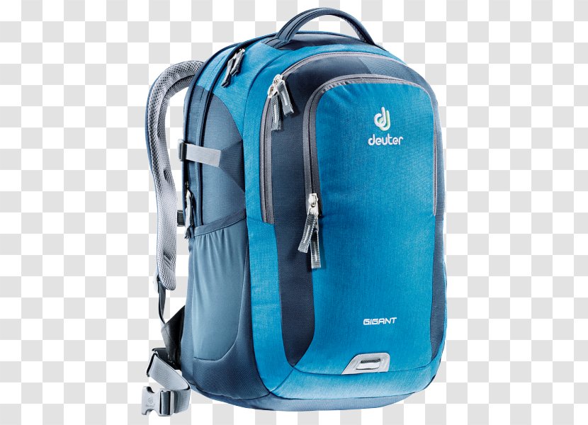 Laptop Backpack Deuter Sport Bag Suitcase - Blue Transparent PNG