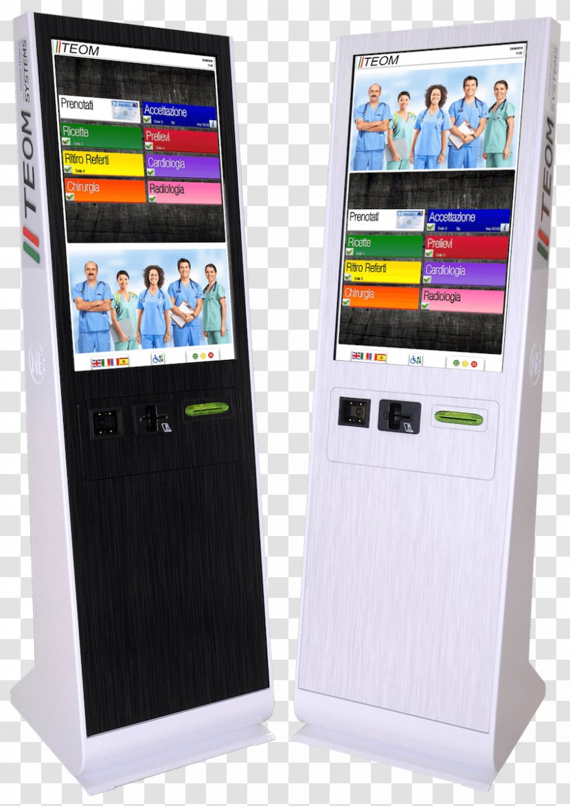 Interactive Kiosks System Printer Barcode Interface - Totem Multimediale - Monitor Screen Transparent PNG