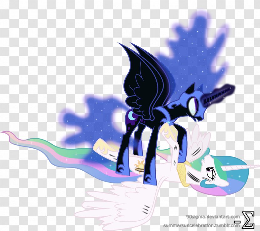 Princess Luna Celestia DeviantArt Pony Winged Unicorn - Heart - Landed Vector Transparent PNG