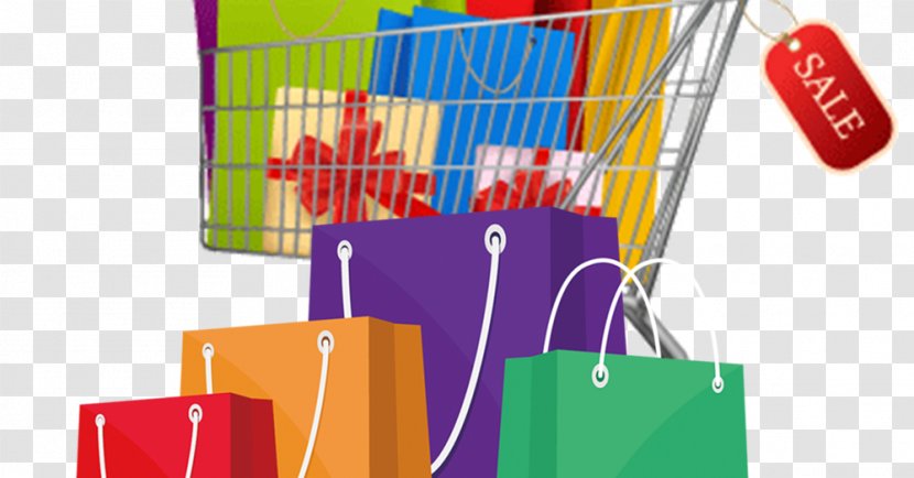 Shopping Cart - Centre - Retail Handbag Transparent PNG