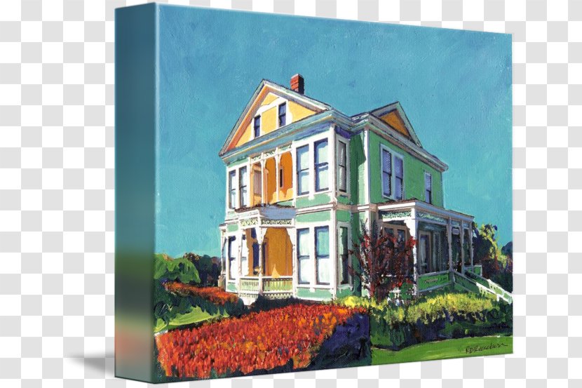 Window Property House Paint Facade - Painting Transparent PNG