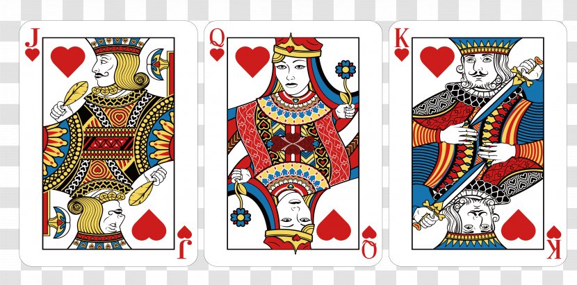 Playing Card Joker Suit Game King - Heart - Vector Cards Transparent PNG