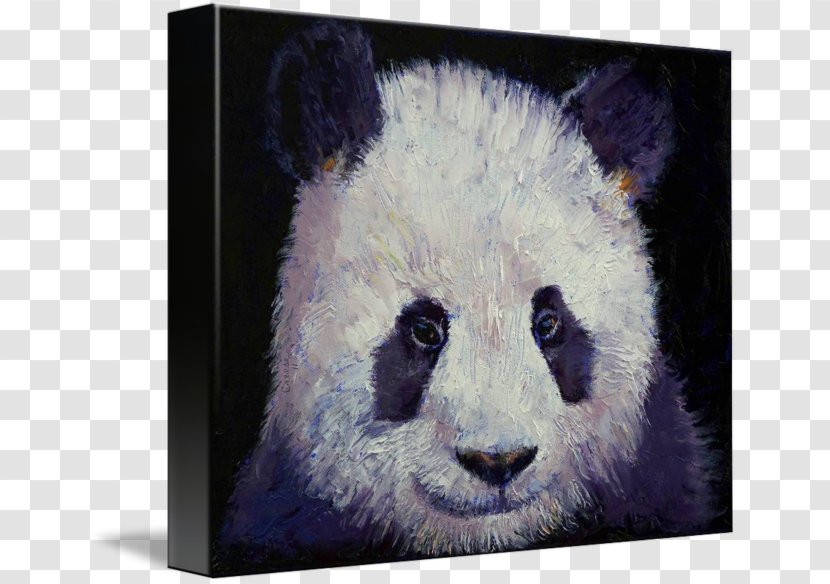 Giant Panda Canvas Print Painting Printmaking - Fur Transparent PNG