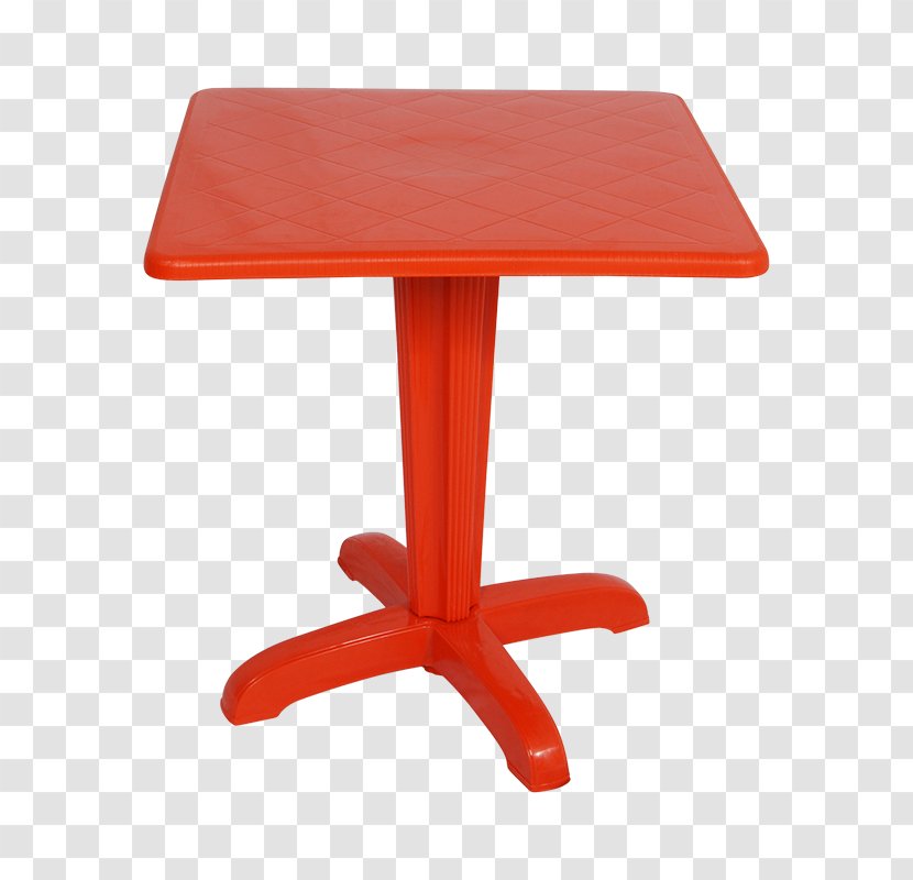 Table Plastic Garden Furniture Chair Kitchen - Orange Transparent PNG