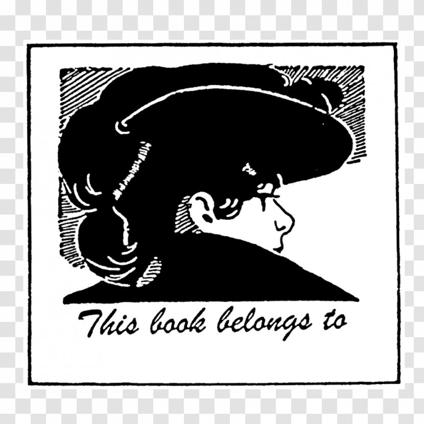 Bookplate Art Rubber Stamp - Monochrome Photography - Book Transparent PNG
