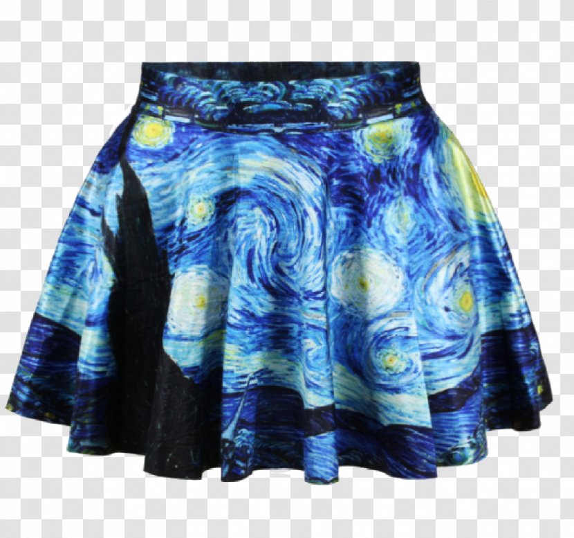 The Starry Night Miniskirt A-line - Dress - Satin Transparent PNG